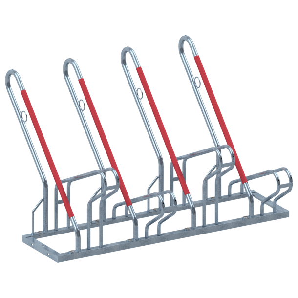 Bicycle stand | with lean-on hoop | 4 Bicycleslength: 1400 mm